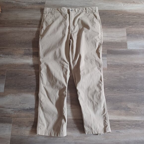Carhartt Pant Men 40x32 Relaxed Fit Twill Work Pant Beige Workwear - Picture 1 of 6
